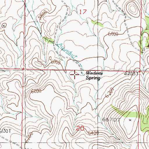 Topographic Map of Wedertz Spring, NV