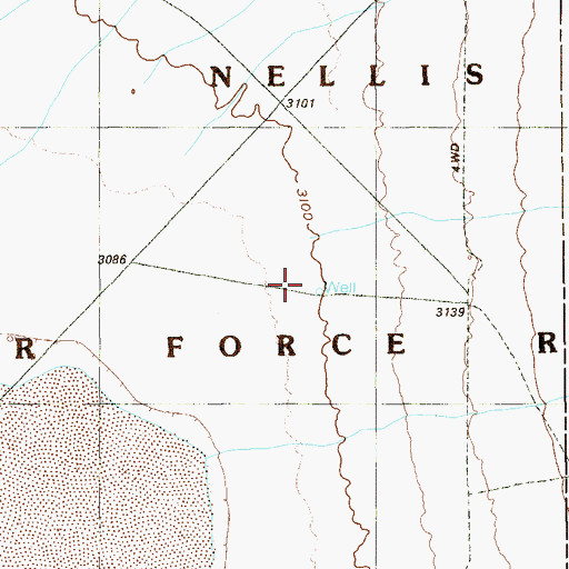 Topographic Map of Well One, NV