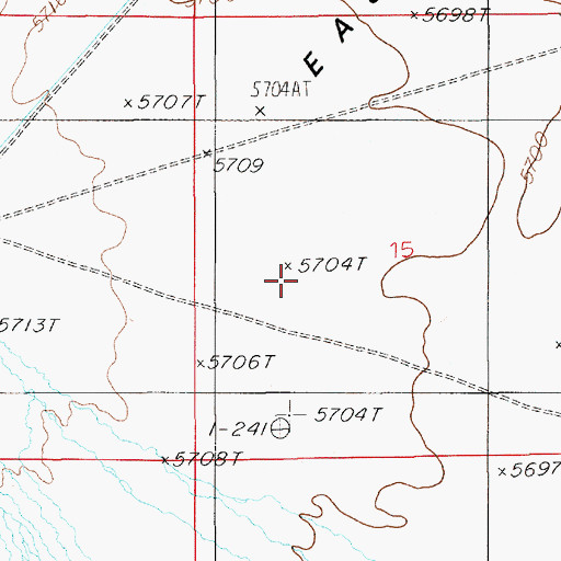 Topographic Map of West Stone Cabin Valley, NV
