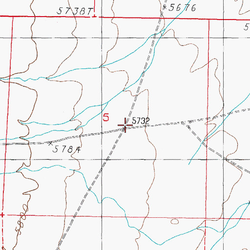 Topographic Map of Whisky Flat, NV