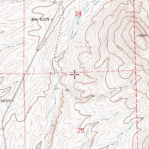 Topographic Map of White River Valley, NV