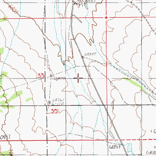 Topographic Map of White Rock Creek, NV