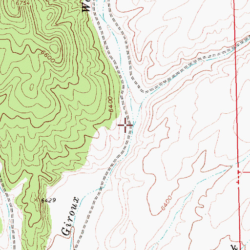 Topographic Map of White Sage Wash, NV