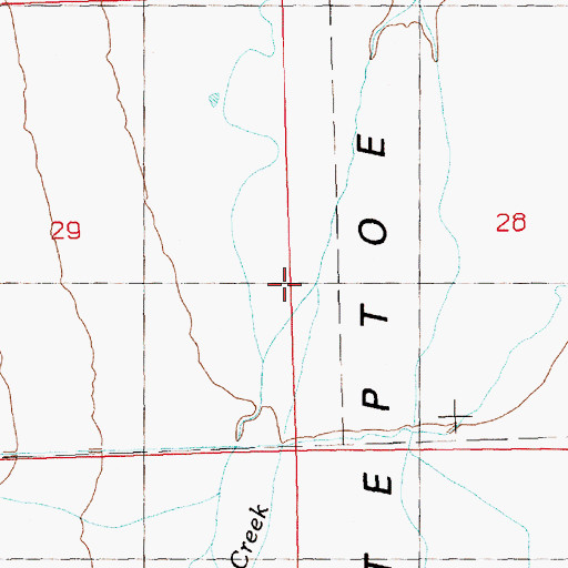 Topographic Map of Williams Creek, NV