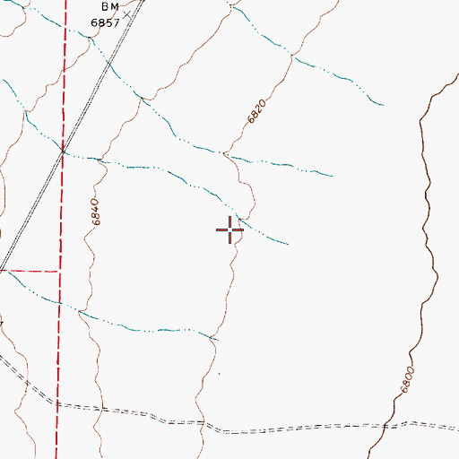 Topographic Map of Willow Canyon, NV
