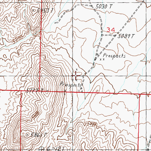 Topographic Map of Wilson Hot Spring, NV