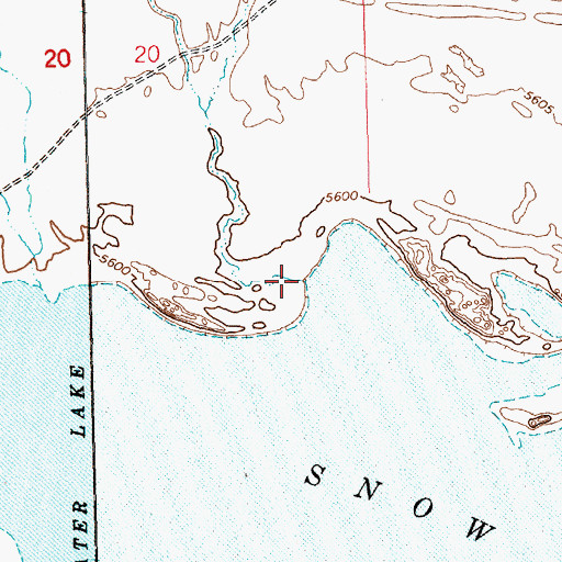 Topographic Map of Wiseman Creek, NV