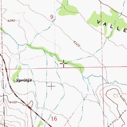 Topographic Map of Wright Creek, NV
