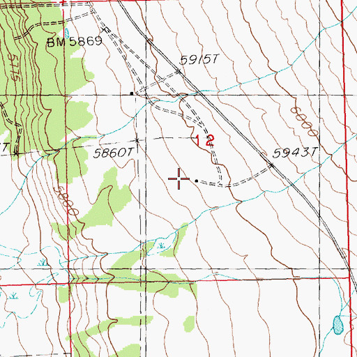 Topographic Map of Yelton Ranch, NV