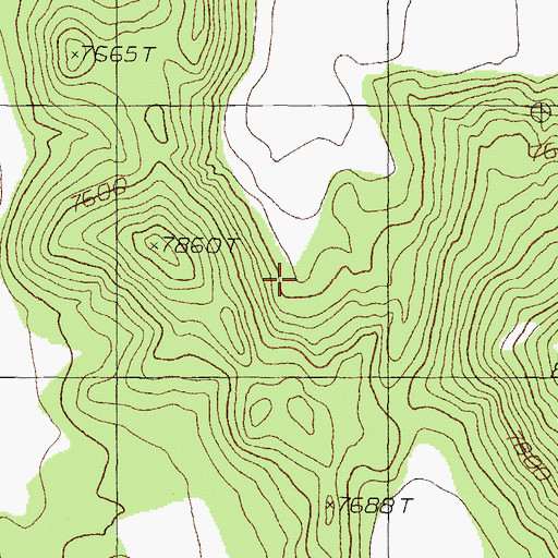 Topographic Map of Long Valley, NV