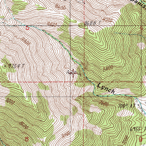 Topographic Map of Blue Horizon Mine, NV