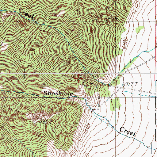 Topographic Map of Mother Lode Mine, NV