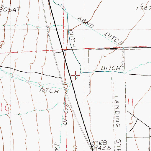 Topographic Map of North Creek, NV
