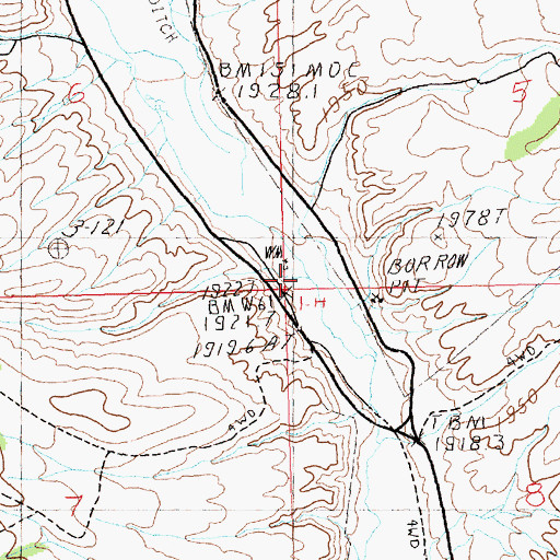 Topographic Map of McCurdy Creek, NV