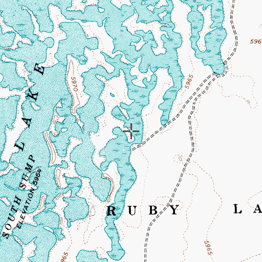 Topographic Map of Y Pond, NV