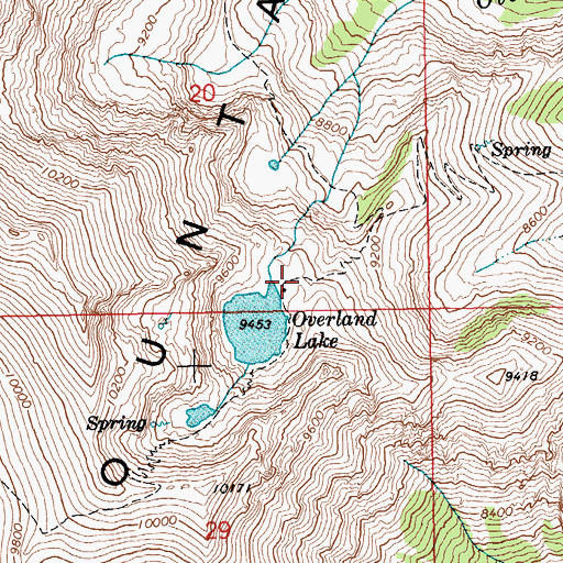 Topographic Map of Ruby Crest Trail, NV