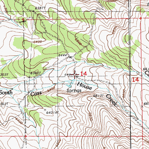 Topographic Map of Cass House (historical), NV