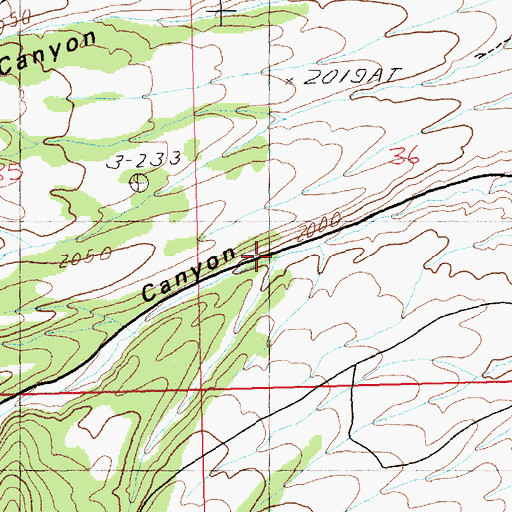 Topographic Map of Still Canyon, NV