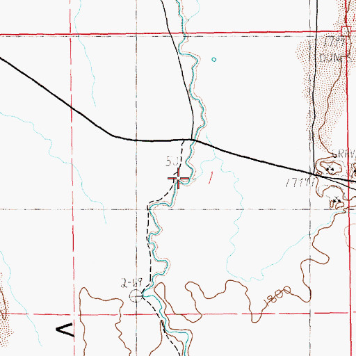 Topographic Map of Schell Creek, NV