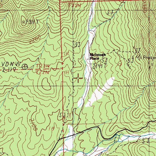 Topographic Map of McMaughn Canyon, NV