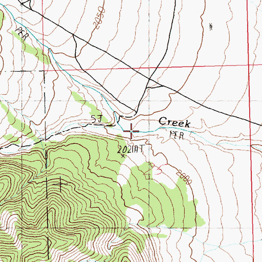 Topographic Map of Snowbank Canyon, NV