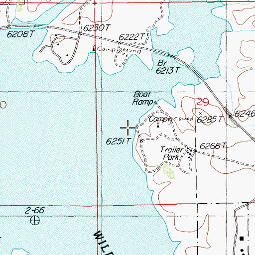Topographic Map of Sho-Pai Marina, NV