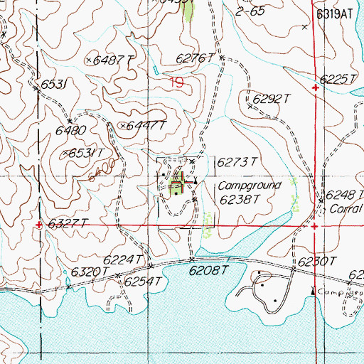 Topographic Map of North Wild Horse Campground, NV