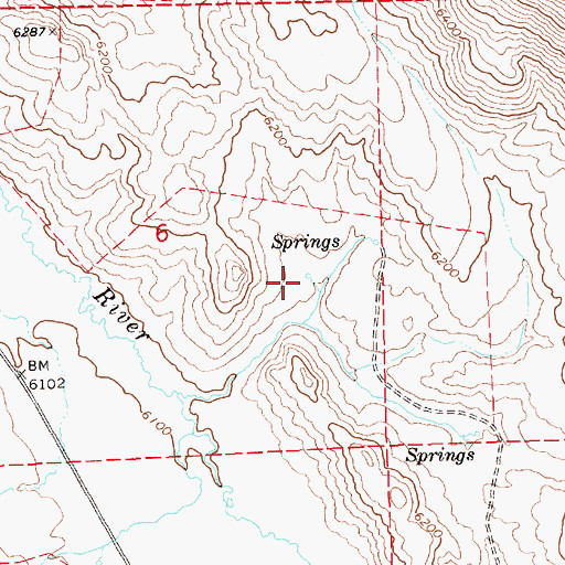 Topographic Map of Prunty Spring, NV