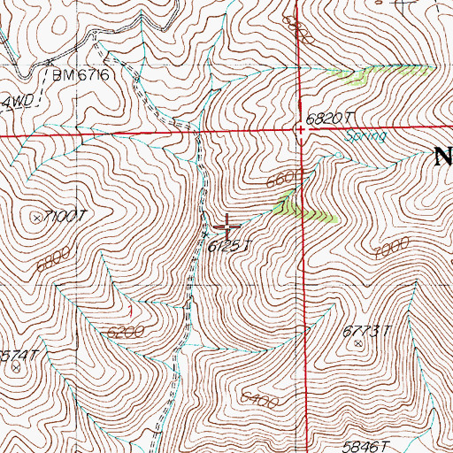 Topographic Map of Jim Bob Spring, NV