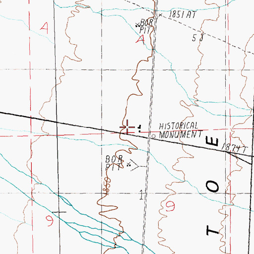 Topographic Map of Schellbourne Station, NV