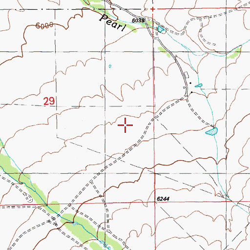 Topographic Map of Wysong Ranch, NV