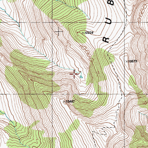 Topographic Map of Ruby Mountains Scenic Area (historical), NV