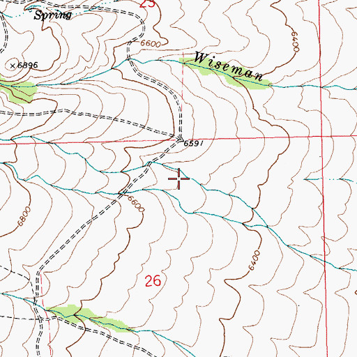 Topographic Map of Ralph Fire Lane, NV