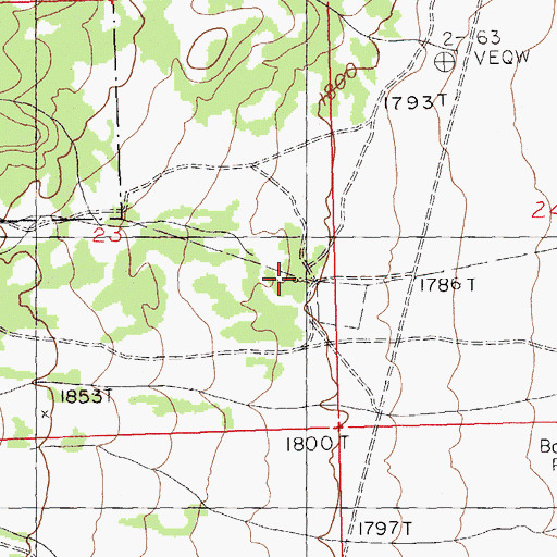 Topographic Map of Government Spring, NV