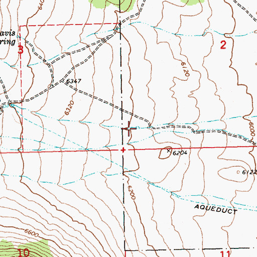 Topographic Map of Clover Valley Wildlife Reservoir, NV