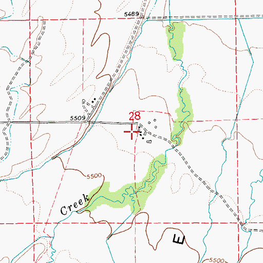 Topographic Map of Peterson Ranch, NV