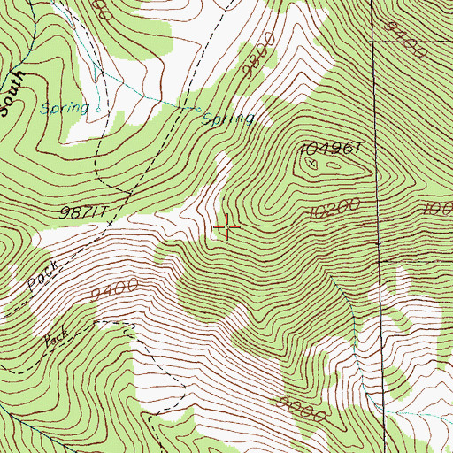 Topographic Map of Great Basin National Park, NV