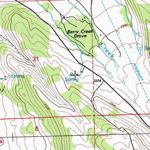 Topographic Map of Bart Spring, NV