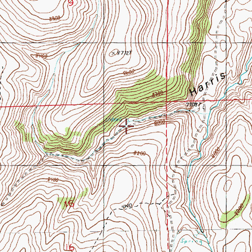 Topographic Map of Waterworks Spring, NV