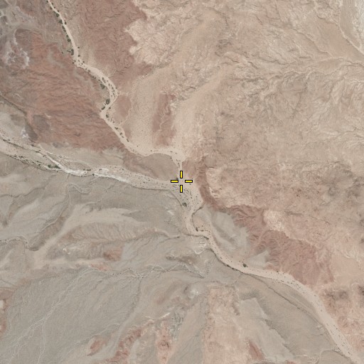 Aerial/Satellite Image of North Fork Valley of Fire Wash, NV