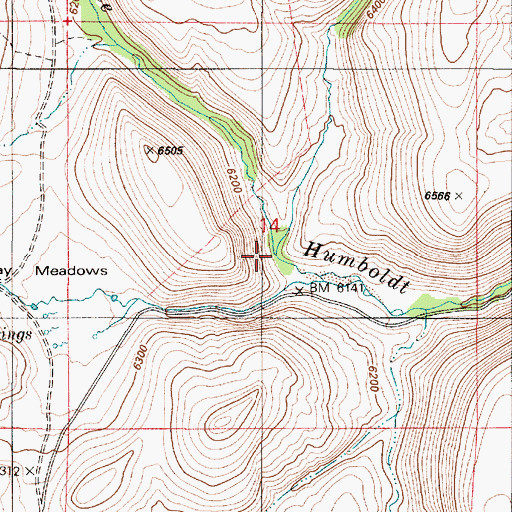 Topographic Map of Groundhog Creek, NV