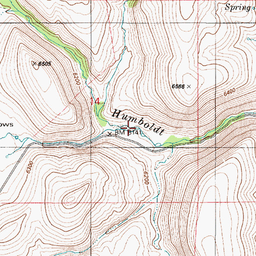 Topographic Map of Stocks Creek, NV
