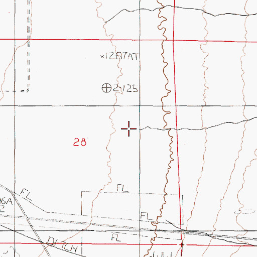 Topographic Map of Dry Creek, NV