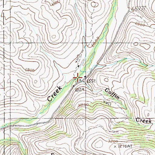 Topographic Map of Jack Creek Forest Service Administrative Site, NV