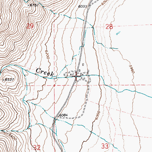 Topographic Map of Gardner Ranch, NV