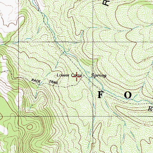 Topographic Map of Lower Corral, NV