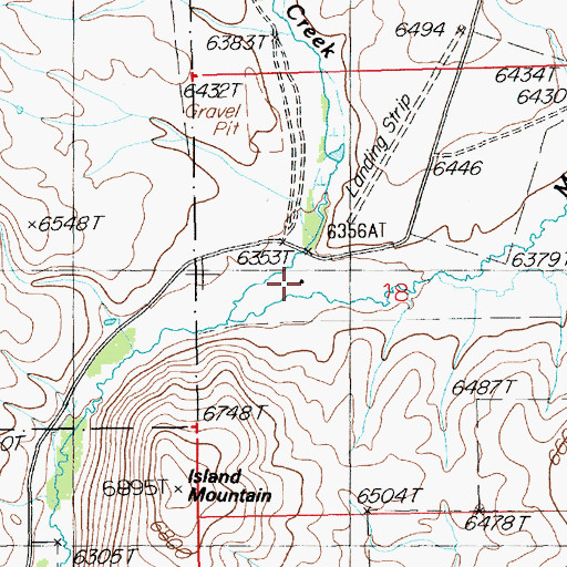Topographic Map of Gold Creek (historical), NV