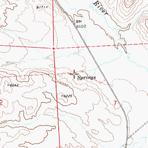 Topographic Map of Wash Spring, NV