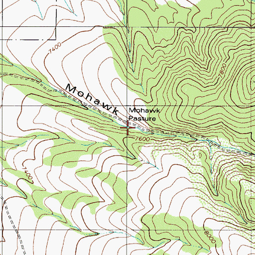 Topographic Map of Mohawk Administrative Site, NV
