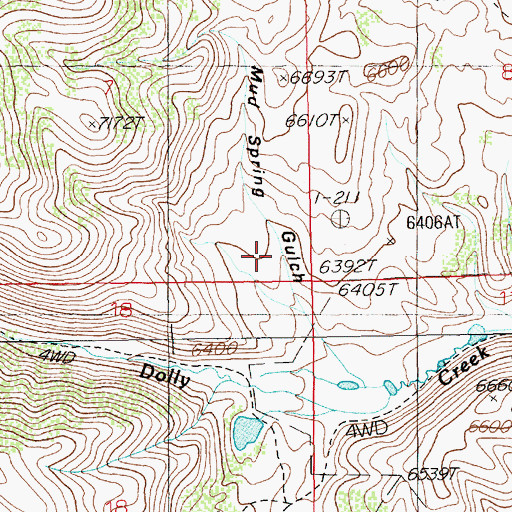 Topographic Map of Mud Springs, NV